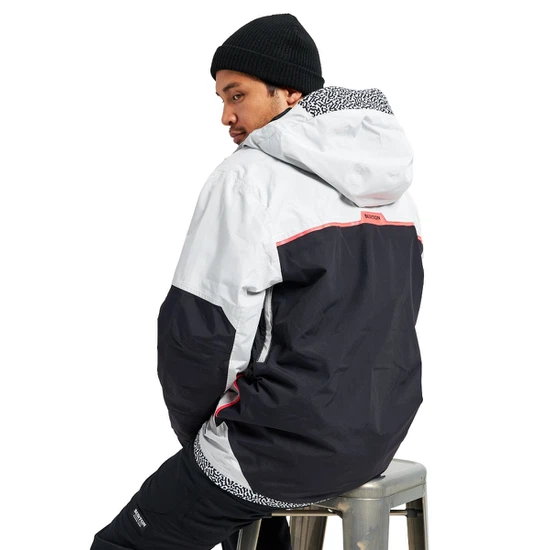 Kurtka Snowboardowa Burton Frostner (Lunar Gray/PJ Print/True Black) FW22 _4 thumbnail