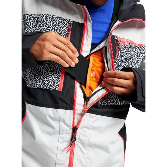 Kurtka Snowboardowa Burton Frostner (Lunar Gray/PJ Print/True Black) FW22 _6