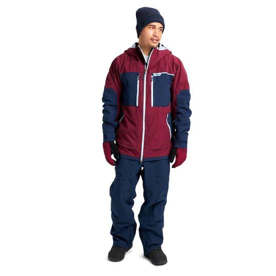 Kurtka Snowboardowa Burton Frostner (Mulled Berry/Dress Blue) FW22 _3