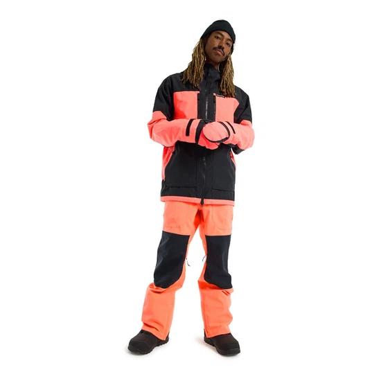 Kurtka Snowboardowa Burton Frostner (True Black/Tetra Orange) FW23_2