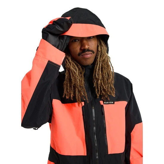 Kurtka Snowboardowa Burton Frostner (True Black/Tetra Orange) FW23_3