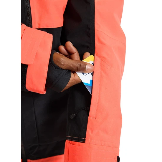 Kurtka Snowboardowa Burton Frostner (True Black/Tetra Orange) FW23_6