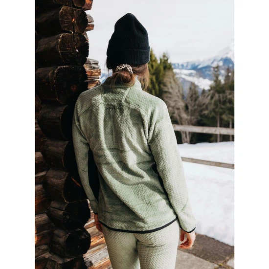 Damska Bluza Aktywna Burton AK Baker High Loft Quarter-Zip (Hedge Green) FW24_2 thumbnail