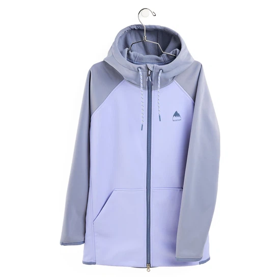 Damska Bluza Aktywna Burton Crown Weatherproof Long FZ (Folkstone Gray/Foxglove Violet) FW22_1 thumbnail