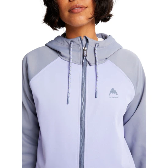 Damska Bluza Aktywna Burton Crown Weatherproof Long FZ (Folkstone Gray/Foxglove Violet) FW22_5 thumbnail