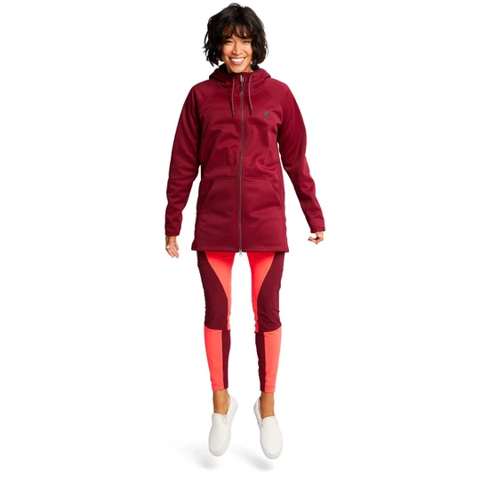 Damska Bluza Aktywna Burton Crown Weatherproof Long FZ (Mulled Berry) FW22_3
