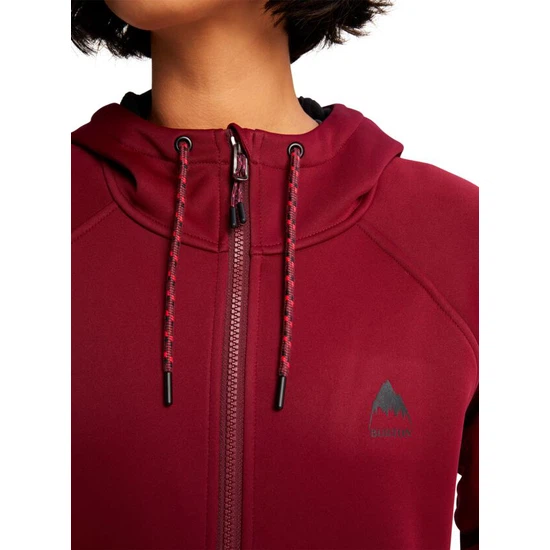 Damska Bluza Aktywna Burton Crown Weatherproof Long FZ (Mulled Berry) FW22_5