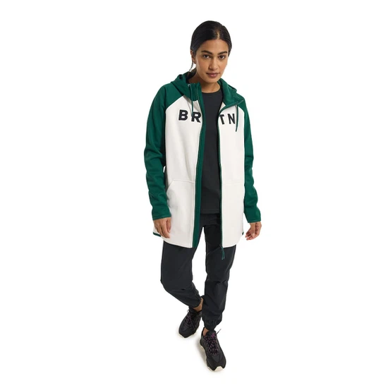 Damska Bluza Aktywna Burton Crown Weatherproof Long FZ (Botanical Garden/Stout White) FW23_2 thumbnail