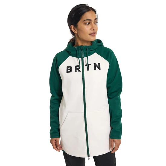 Damska Bluza Aktywna Burton Crown Weatherproof Long FZ (Botanical Garden/Stout White) FW23_3 thumbnail
