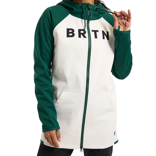 Damska Bluza Aktywna Burton Crown Weatherproof Long FZ (Botanical Garden/Stout White) FW23_5