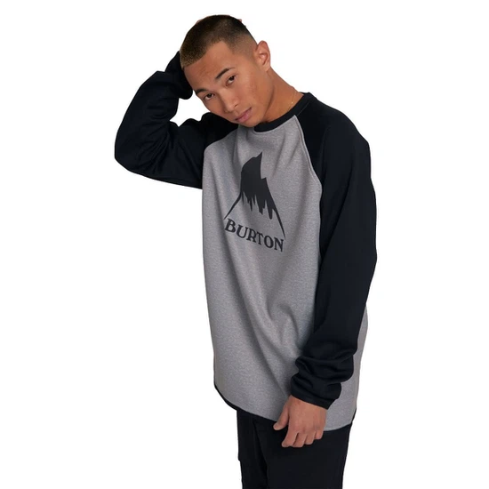 Bluza Aktywna Burton Crown Weatherproof Crew (Gray Heather/True Black) FW25_1