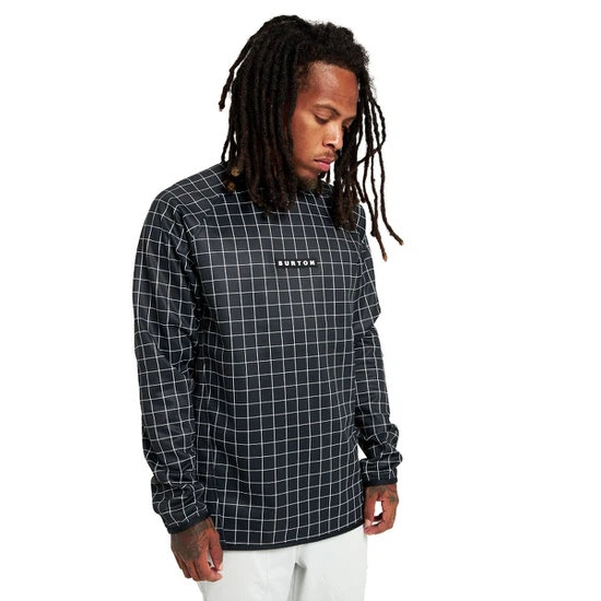 Bluza Aktywna Burton Crown Weatherproof Crew (True Black Performer Plaid) FW22_1