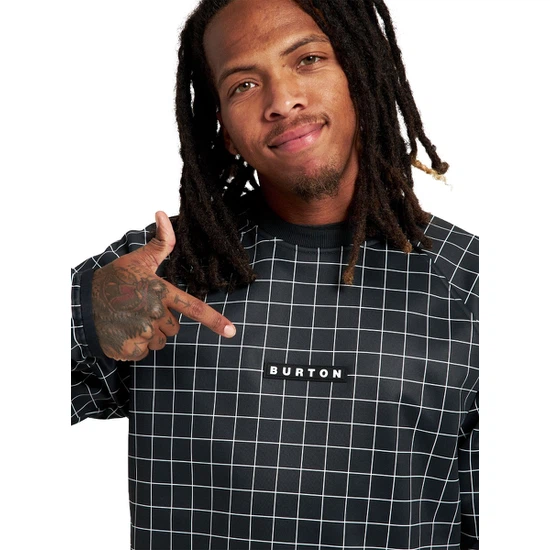 Bluza Aktywna Burton Crown Weatherproof Crew (True Black Performer Plaid) FW22_5 thumbnail