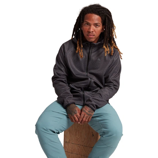 Bluza Aktywna Burton Crown Weatherproof FZ (True Black Heather) FW24_1