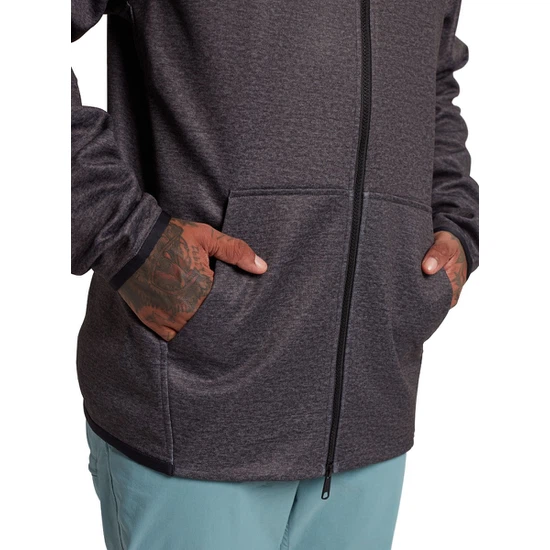 Bluza Aktywna Burton Crown Weatherproof FZ (True Black Heather) FW24_3