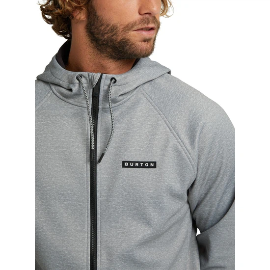 Bluza Aktywna Burton Crown Weatherproof FZ (Gray Heather) SS21_3 thumbnail