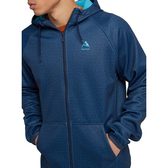 Bluza Aktywna Burton Crown Weatherproof FZ (Dress Blue Heather) FW21_5