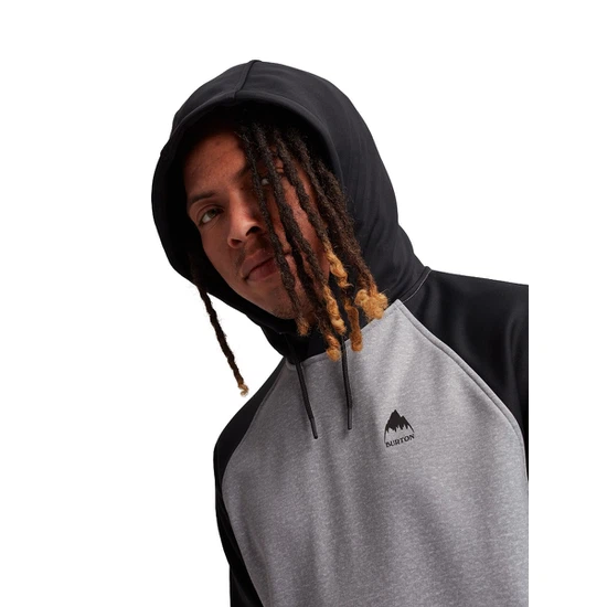 Bluza Aktywna Burton Crown Weatherproof PO (Gray Heather/True Black) FW25_3