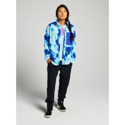 Damska Bluza Aktywna Burton Hearth Snap Up Fleece (Cobalt Abstract Dye) FW22_3 thumbnail