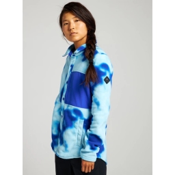 Damska Bluza Aktywna Burton Hearth Snap Up Fleece (Cobalt Abstract Dye) FW22_1 thumbnail