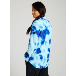 Damska Bluza Aktywna Burton Hearth Snap Up Fleece (Cobalt Abstract Dye) FW22_2 thumbnail