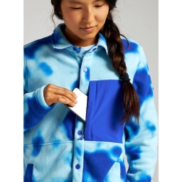 Damska Bluza Aktywna Burton Hearth Snap Up Fleece (Cobalt Abstract Dye) FW22_4 thumbnail
