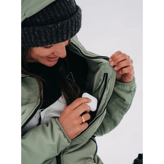 Damski Ocieplacz Burton AK Helium Hooded Stretch Insulated (Hedge Green) FW24_5 thumbnail