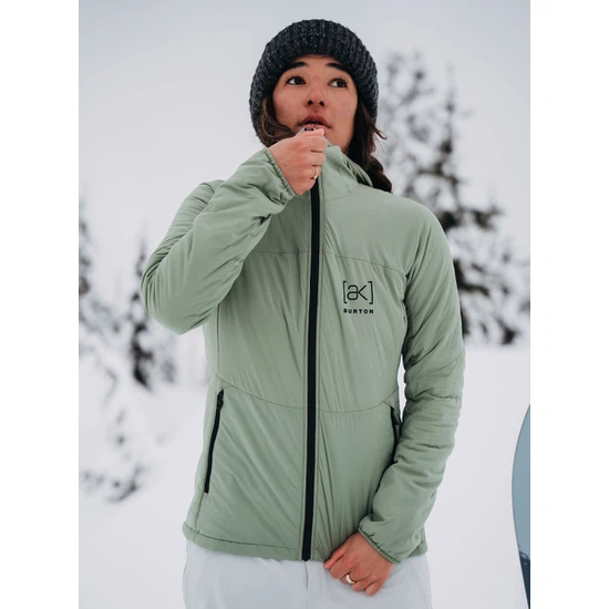 Damski Ocieplacz Burton AK Helium Hooded Stretch Insulated (Hedge Green) FW24_1