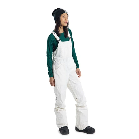 Damskie Spodnie Snowboardowe Burton GORE-TEX Avalon Bib (Stout White) FW24_1