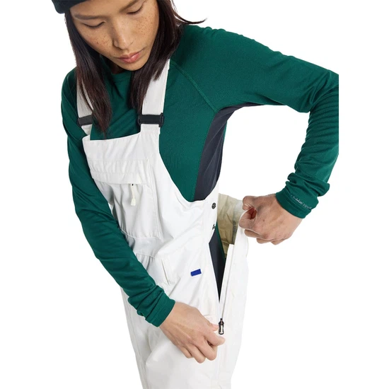 Damskie Spodnie Snowboardowe Burton GORE-TEX Avalon Bib (Stout White) FW24_6 thumbnail
