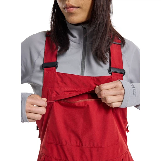 Damskie Spodnie Snowboardowe Burton GORE-TEX Avalon Bib (Sun Dried Tomato) FW23_5 thumbnail