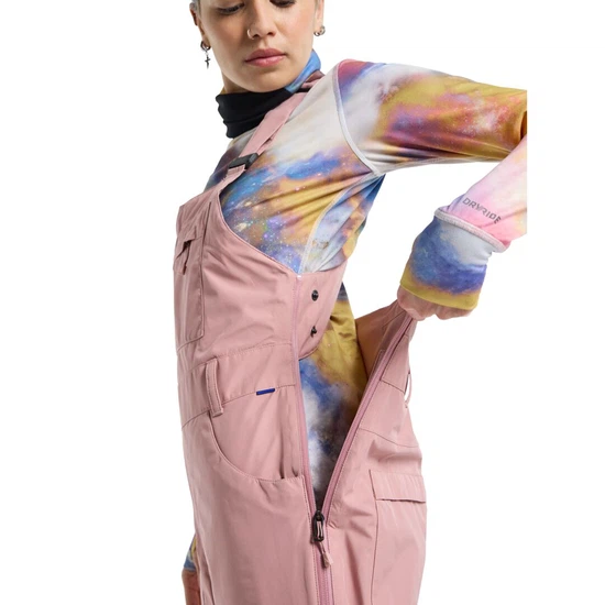 Damskie Spodnie Snowboardowe Burton GORE-TEX Avalon Bib (Powder Blush) FW24_5 thumbnail