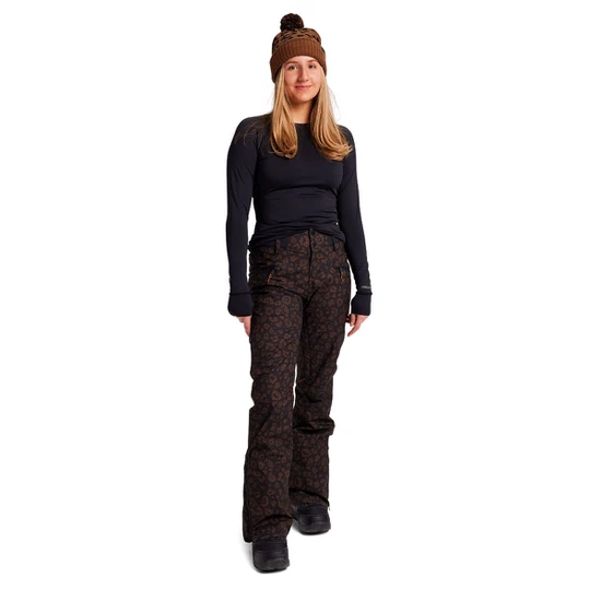 Damskie Spodnie Snowboardowe Burton Marcy High Rise Stretch (Animal Cheetah) FW22_3 thumbnail