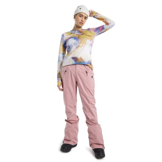 Damskie Spodnie Snowboardowe Burton Marcy High Rise Stretch (Powder Blush) FW24_3 thumbnail