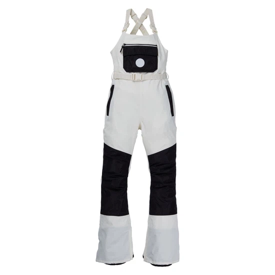 Damskie Spodnie Snowboardowe Burton Larosa Bib (Stowe White/True Black) FW21_2