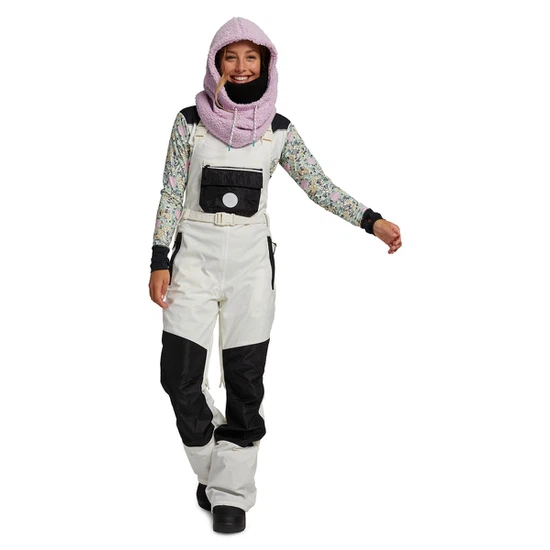 Damskie Spodnie Snowboardowe Burton Larosa Bib (Stowe White/True Black) FW21_3 thumbnail