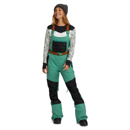 Damskie Spodnie Snowboardowe Burton Larosa Bib (Frosty Spruce/True Black) FW21_1