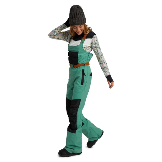 Damskie Spodnie Snowboardowe Burton Larosa Bib (Frosty Spruce/True Black) FW21_4