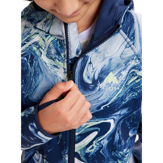 Dziecięca Bluza Aktywna Burton Crown Weatherproof FZ (Dress Blue Maalavidaa) SS22_7