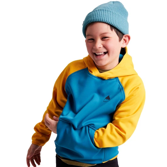 Dziecięca Bluza Aktywna Burton Crown Weatherproof PO (Celestial Blue/Cadmium Yellow) FW22_5