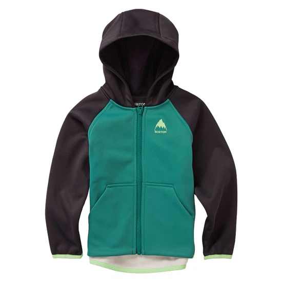 Dziecięca Bluza Aktywna Burton TD Crown Weatherproof FZ (True Black/Antique Green) SS21_1