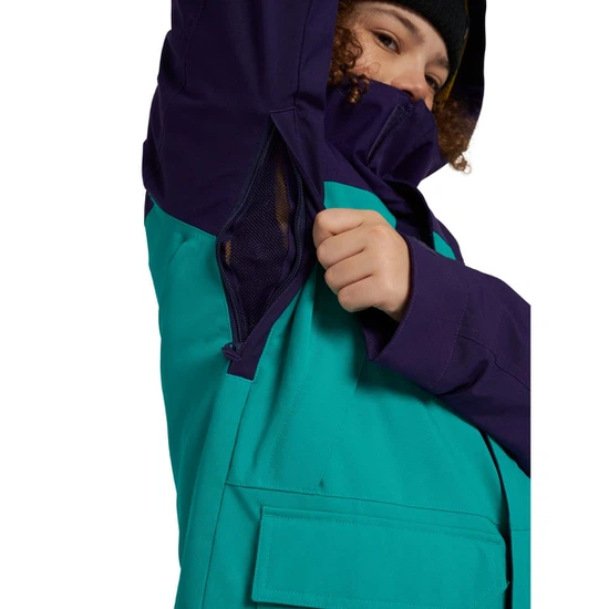 Chłopięca Kurtka Snowboardowa Burton Silvertail (Dynasty Green/Parachute Purplek) FW21_7 thumbnail