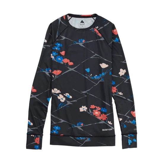 Damska Bielizna Aktywna Burton Lightweight X Crew (True Black Landscape Floral) FW21_1 thumbnail