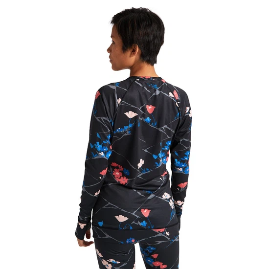 Damska Bielizna Aktywna Burton Lightweight X Crew (True Black Landscape Floral) FW21_4 thumbnail