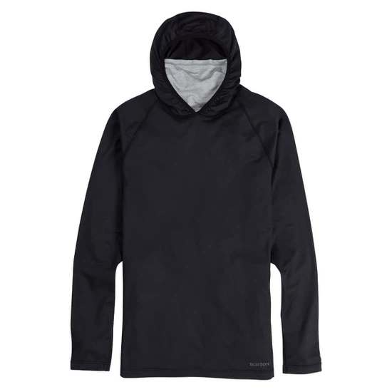 Bielizna Aktywna Burton Midweight X Long Neck Hoodie (True Black/Gray Heather) FW24_4 thumbnail