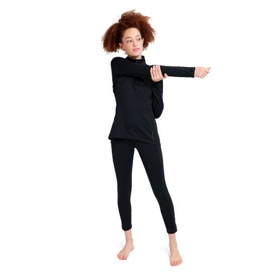 Damska Bielizna Aktywna Burton Heavyweight X 1/4 Zip (True Black) FW26_3