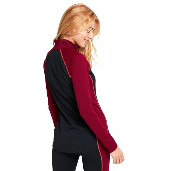 Damska Bielizna Aktywna Burton Heavyweight X 1/4 Zip (Mulled Berry/True Black) FW22_4 thumbnail