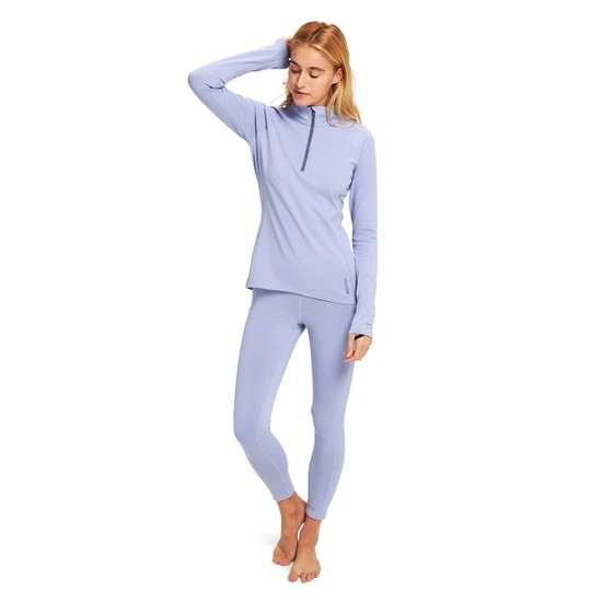 Damska Bielizna Aktywna Burton Heavyweight X 1/4 Zip (Foxglove Violet) FW22_3