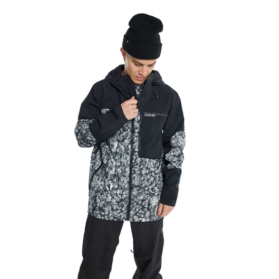 Kurtka Snowboardowa Burton Peasy (True Black/Aerial Pines) FW23_1