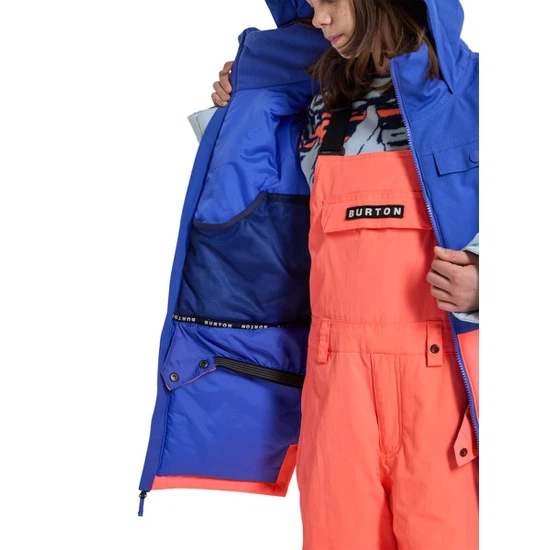 Dziecięca Kurtka Snowboardowa Burton Khione (Amparo Blue/Ballad Blue/Tetra Orange) FW23_8 thumbnail